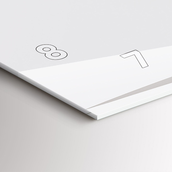 Horizontální skleněné hodiny na stěnu Abstraktní listy