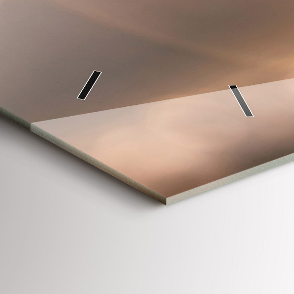 Horizontální skleněné hodiny na stěnu Auto na dovolené