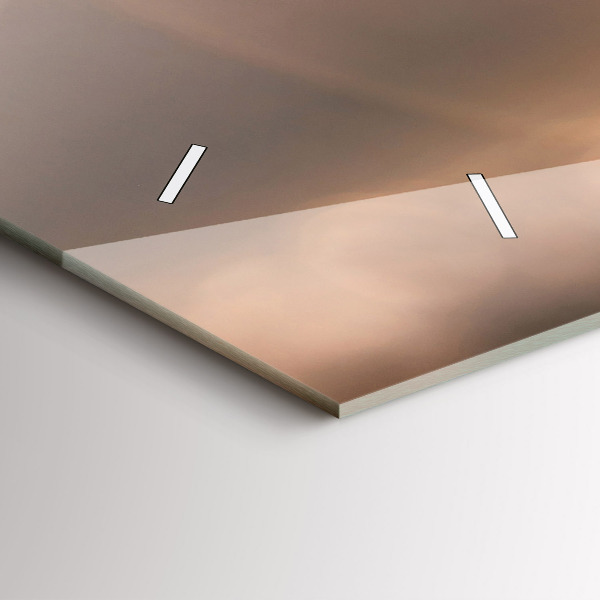 Horizontální skleněné hodiny na stěnu Auto na dovolené