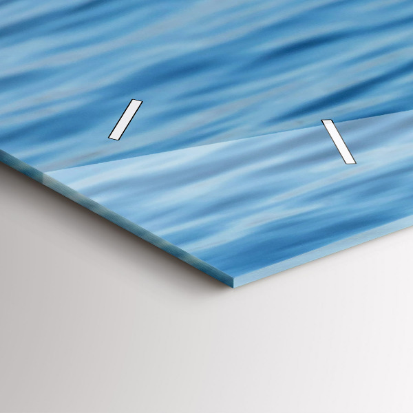 Horizontální skleněné hodiny na stěnu Racci v Gdyni