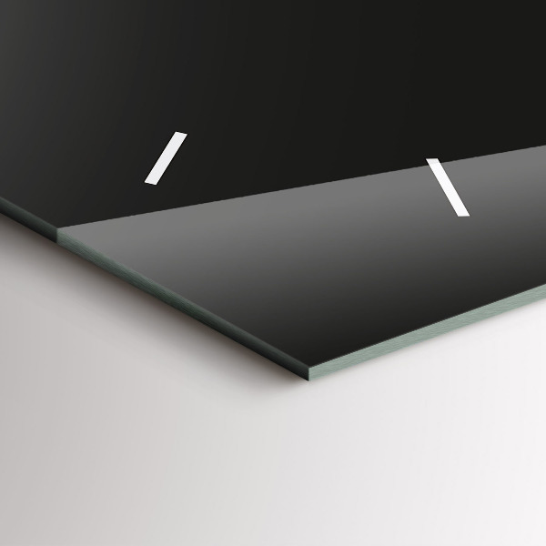 Horizontální skleněné hodiny na stěnu Barevný slon