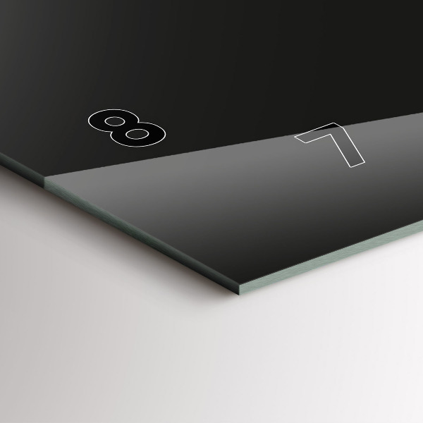 Horizontální skleněné hodiny na stěnu Barevný slon