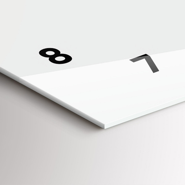 Horizontální skleněné hodiny na stěnu Motýl a klíč ve stylu boho