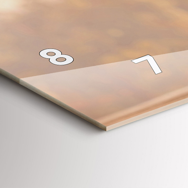 Horizontální skleněné hodiny na stěnu Lahve vína