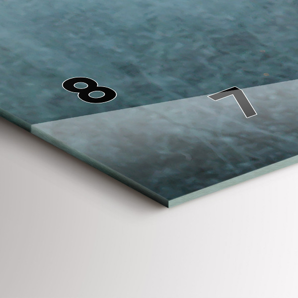 Horizontální skleněné hodiny na stěnu Šálek kávy