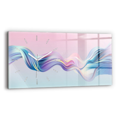 Horizontální skleněné hodiny na stěnu Prvek proudění kapaliny