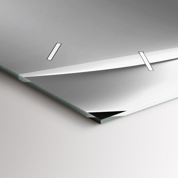 Horizontální skleněné hodiny na stěnu Stříbrná abstrakce