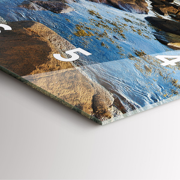 Skleněné hodiny čtvercové Maják Annisquam