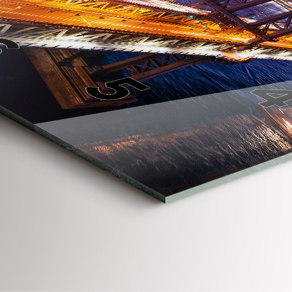 Skleněné hodiny čtvercové New York a západ slunce