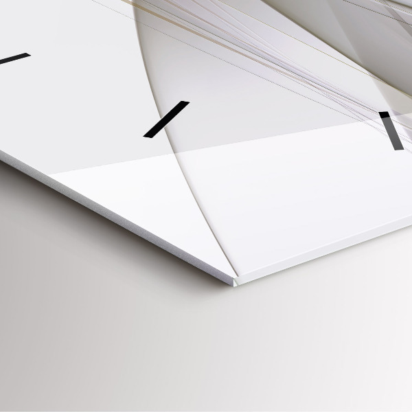 Skleněné hodiny čtvercové Jasná abstrakce