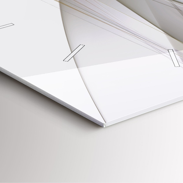 Skleněné hodiny čtvercové Jasná abstrakce