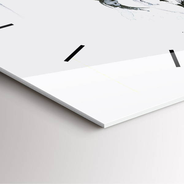 Skleněné hodiny čtvercové Žena tančící balet