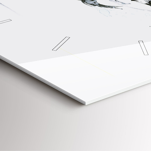 Skleněné hodiny čtvercové Žena tančící balet