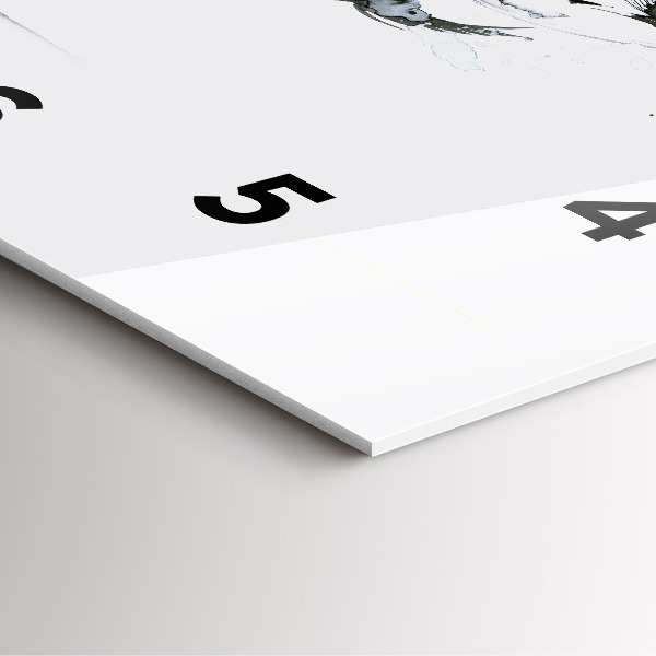 Skleněné hodiny čtvercové Žena tančící balet