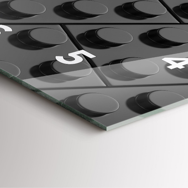 Skleněné hodiny čtvercové Kvádry na hraní