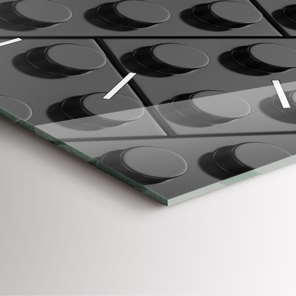 Skleněné hodiny čtvercové Kvádry na hraní