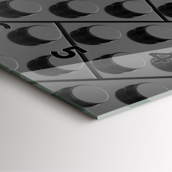 Skleněné hodiny čtvercové Kvádry na hraní