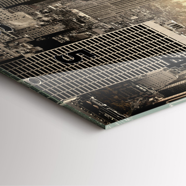 Skleněné hodiny čtvercové Věže v New Yorku