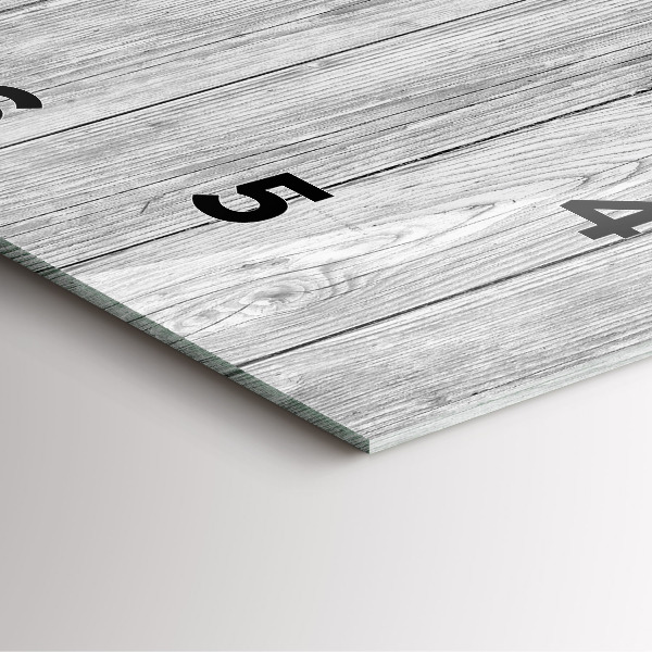 Skleněné hodiny čtvercové Dřevěné panely