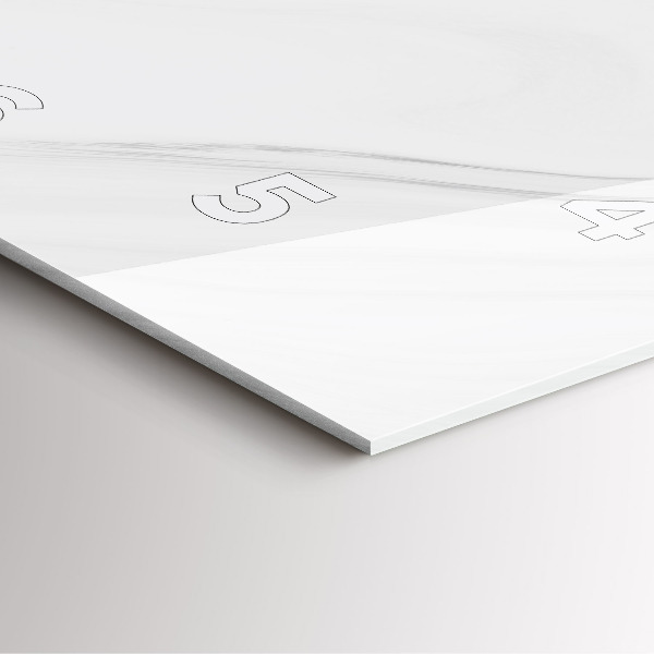 Skleněné hodiny čtvercové Dekorativní mramor