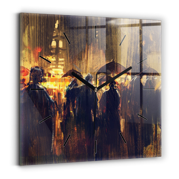 Skleněné hodiny čtvercové Impresionismus v umění Trh