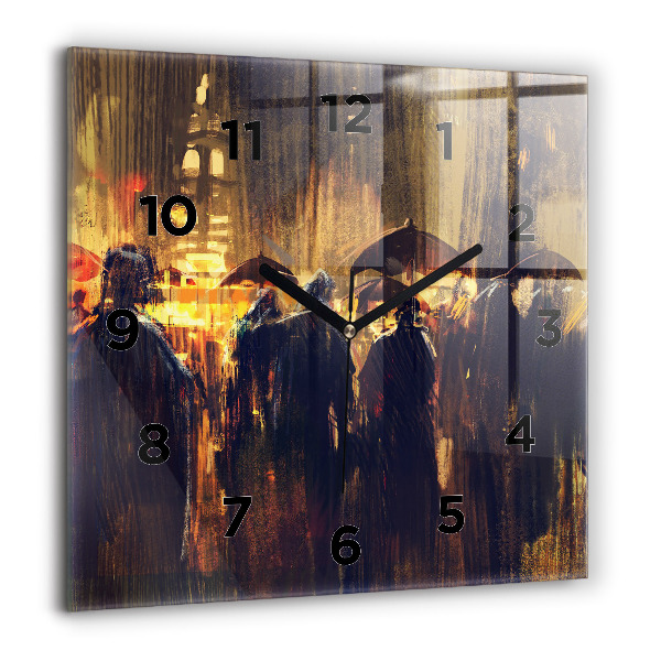 Skleněné hodiny čtvercové Impresionismus v umění Trh