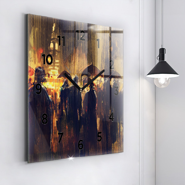 Skleněné hodiny čtvercové Impresionismus v umění Trh