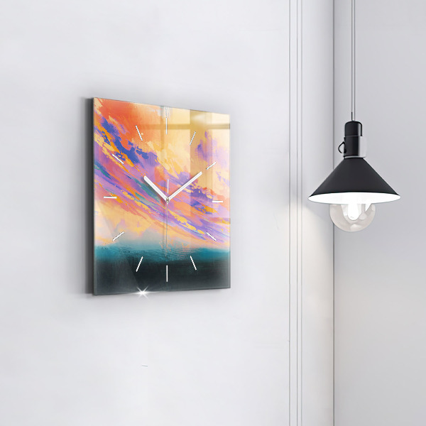 Skleněné hodiny čtvercové Platonická láska