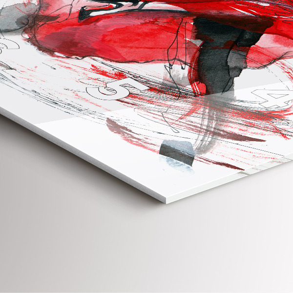 Skleněné hodiny čtvercové Tančící pár