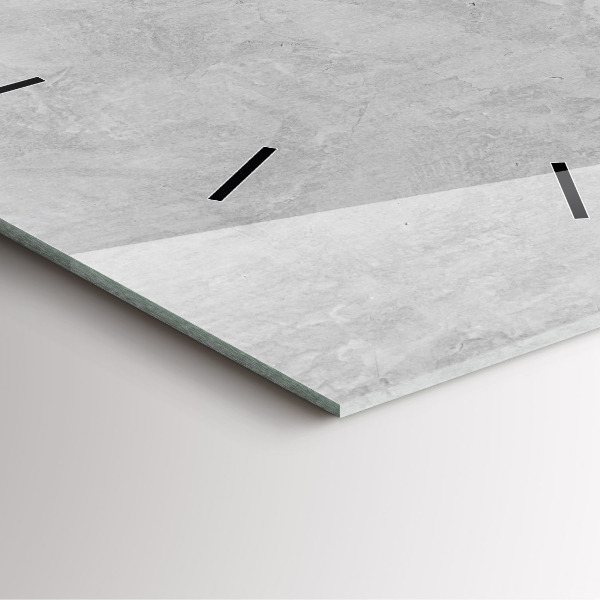 Čtvercové nástěnné hodiny Kamenná zeď