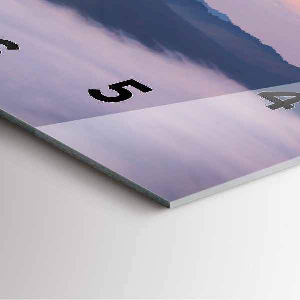 Skleněné hodiny čtvercové Krásná krajina