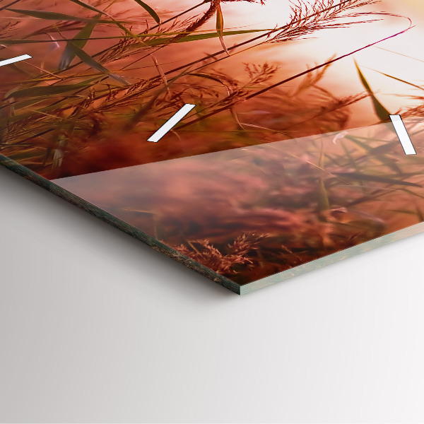 Skleněné hodiny čtvercové Mlhavé ráno