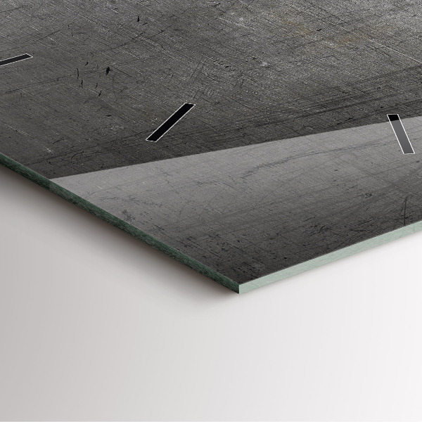 Skleněné hodiny čtvercové Kovová zeď