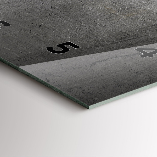 Skleněné hodiny čtvercové Kovová zeď