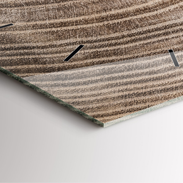 Skleněné hodiny čtvercové Kmen stromu