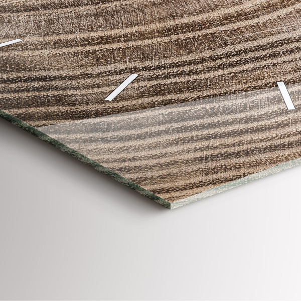 Skleněné hodiny čtvercové Kmen stromu