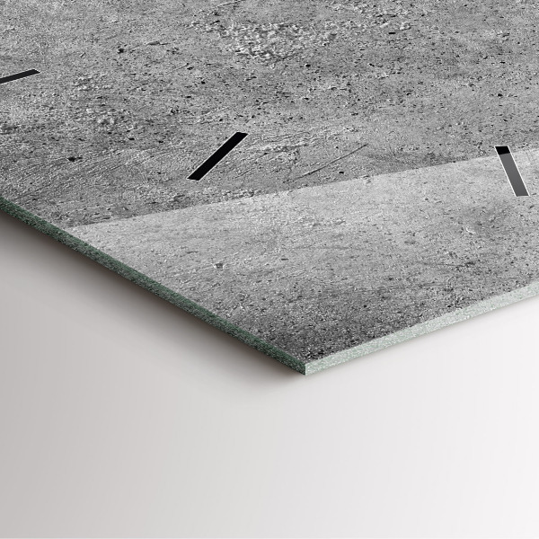 Skleněné hodiny čtvercové Průmyslová zeď