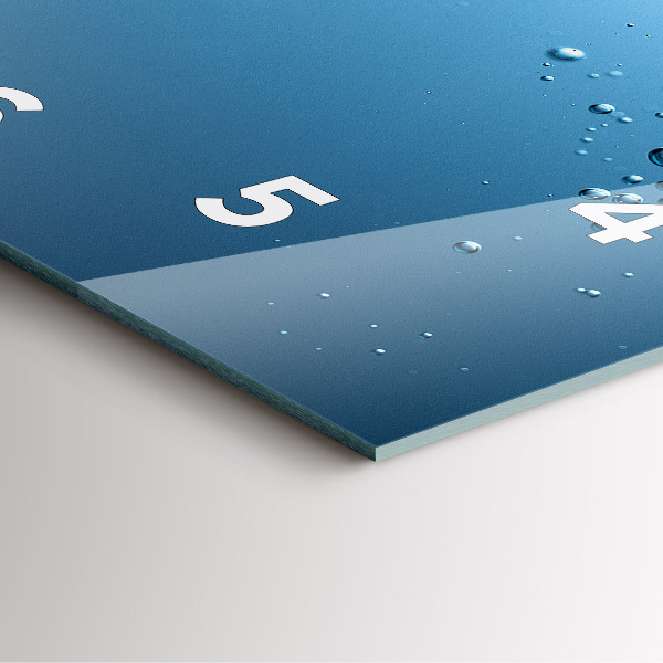 Čtvercové nástěnné hodiny Pohled pod vodu