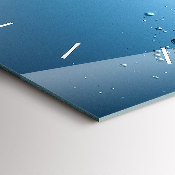 Čtvercové nástěnné hodiny Pohled pod vodu