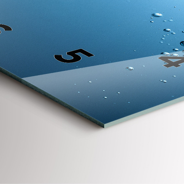 Čtvercové nástěnné hodiny Pohled pod vodu