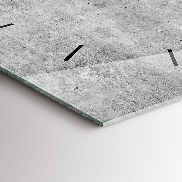 Čtvercové nástěnné hodiny Surová zeď