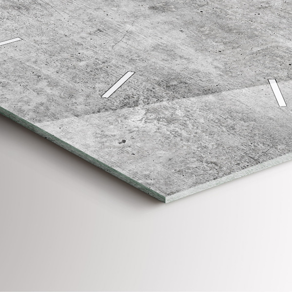 Čtvercové nástěnné hodiny Surová zeď