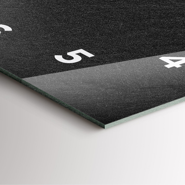 Čtvercové nástěnné hodiny Tmavá skála