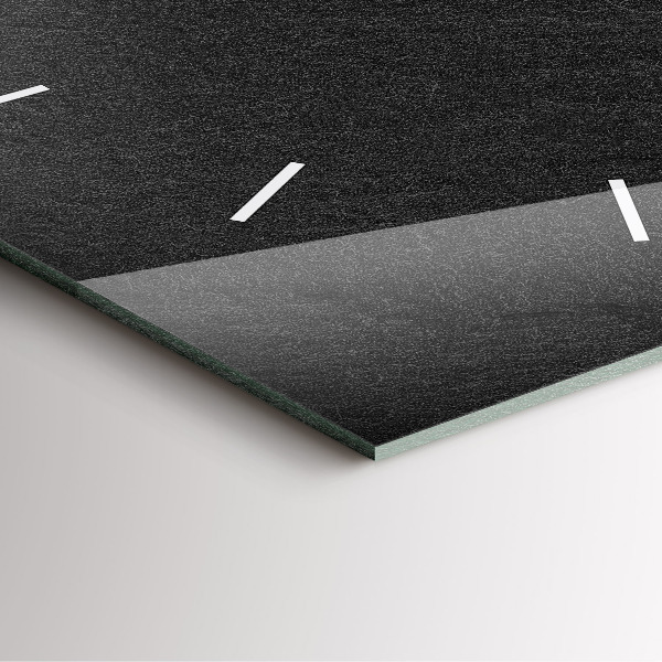 Čtvercové nástěnné hodiny Tmavá skála