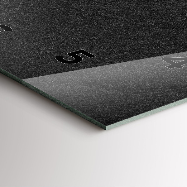 Čtvercové nástěnné hodiny Tmavá skála