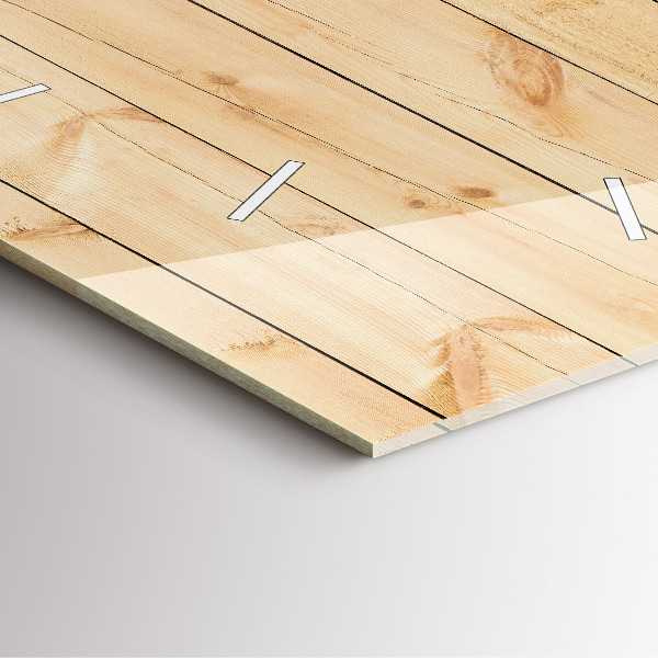 Čtvercové nástěnné hodiny Dřevěná prkna