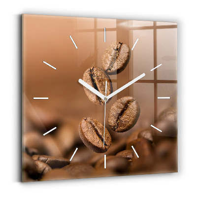 Čtvercové nástěnné hodiny Abstraktní barvy