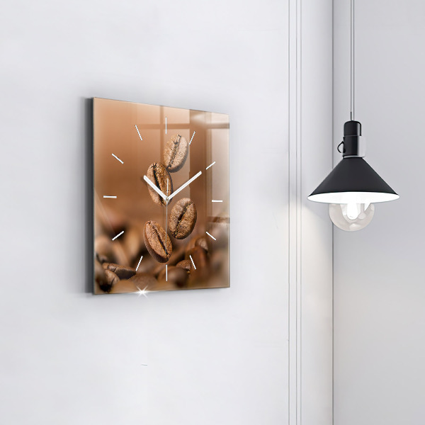 Čtvercové nástěnné hodiny Abstraktní barvy