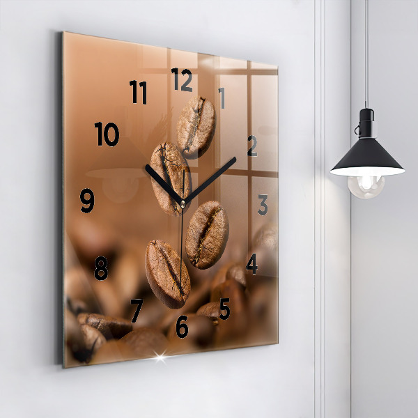 Čtvercové nástěnné hodiny Abstraktní barvy