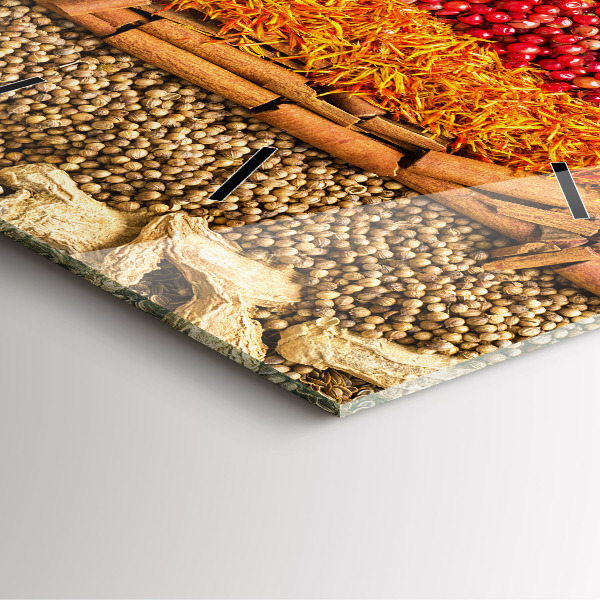 Čtvercové nástěnné hodiny Řady koření